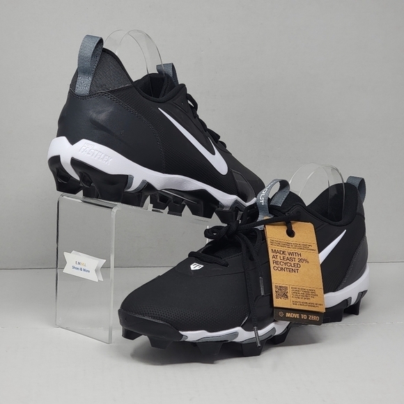 Nike Men\'s Size 11.5 Force Trout 9 Keystone Black Baseball Cleats FB9728-001 New main image 7